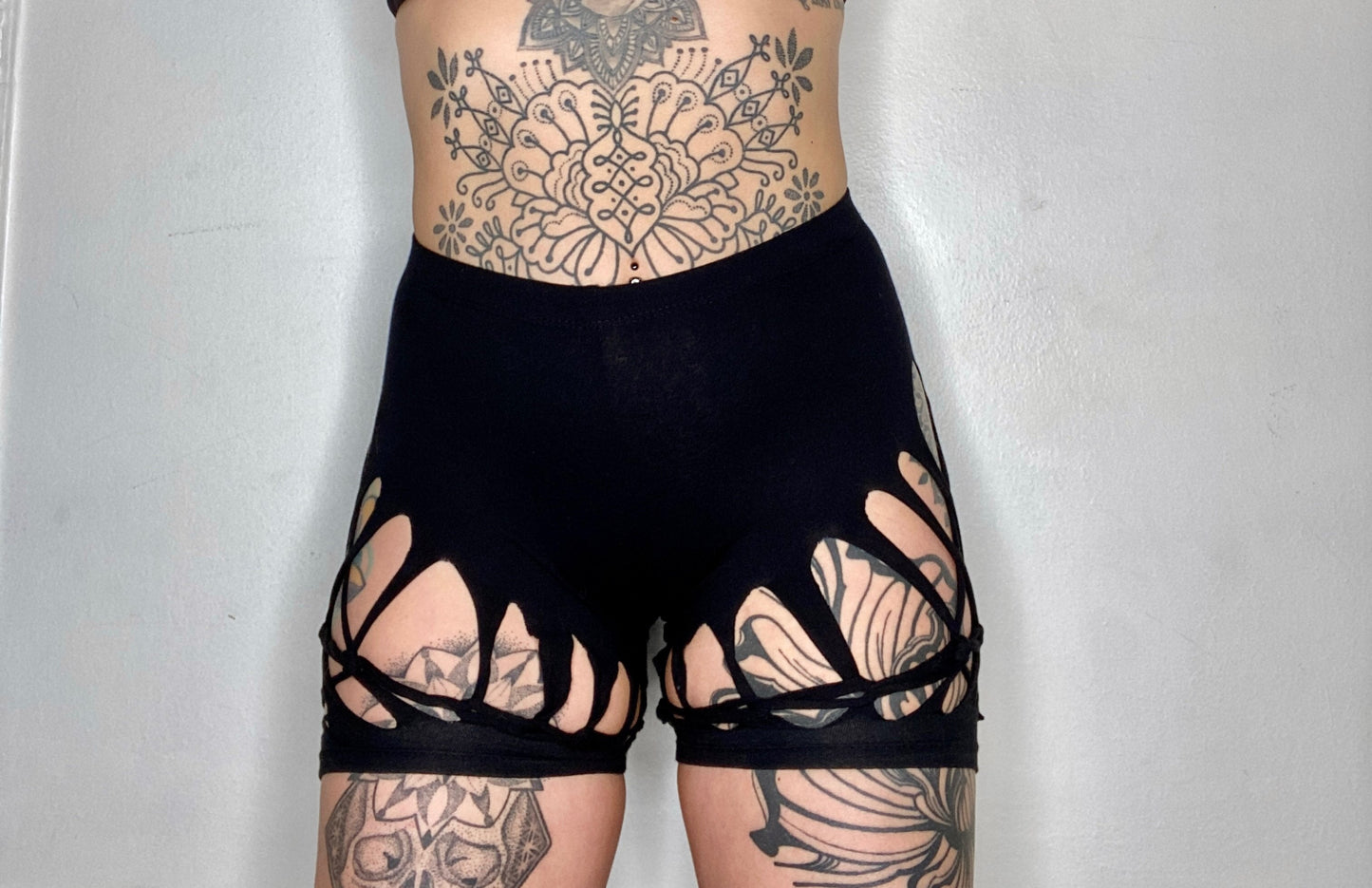 Smaragdfarbene Bikershorts